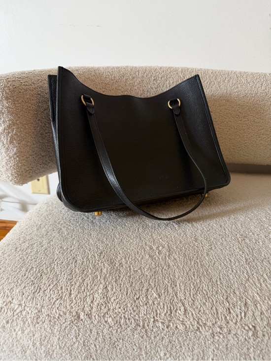 Coach Handbags - Coach Black Leather Tote Bag